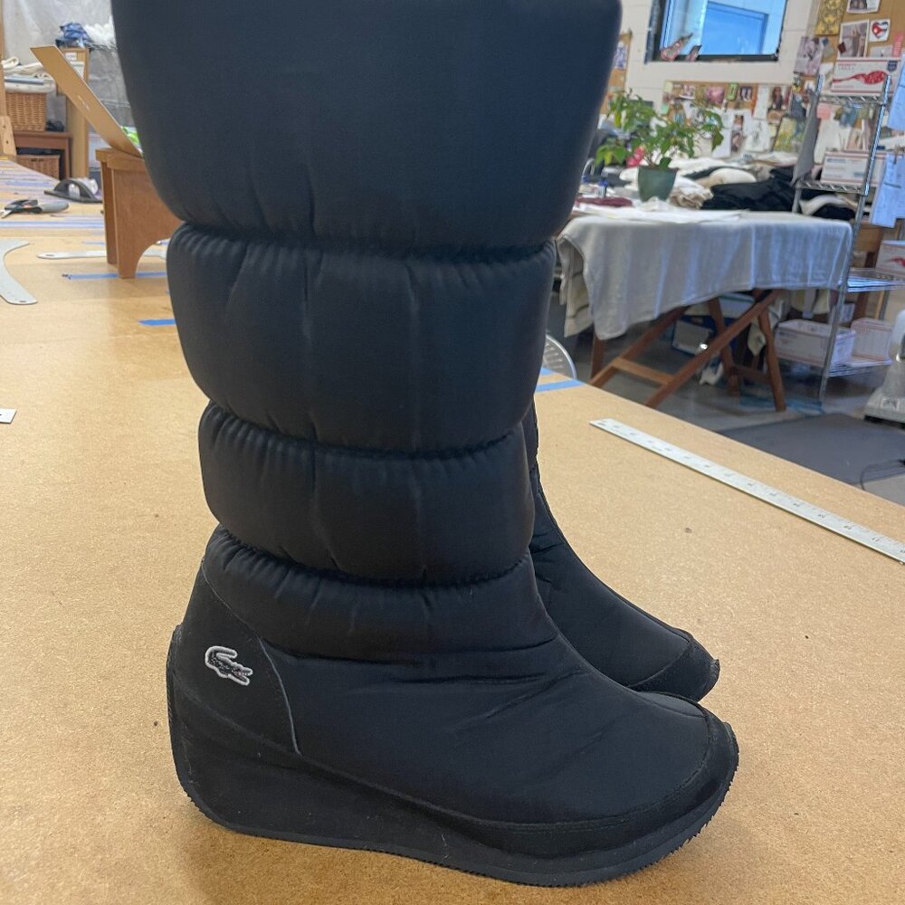 Lacrosse High Heel Wedge Tall Puffer Snow Boots Rare!